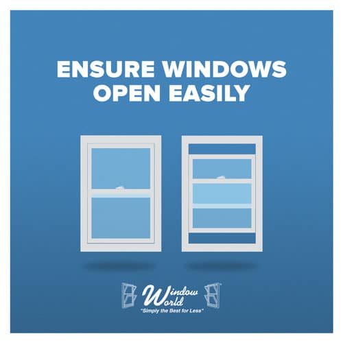 Ensure Windows Open Easily